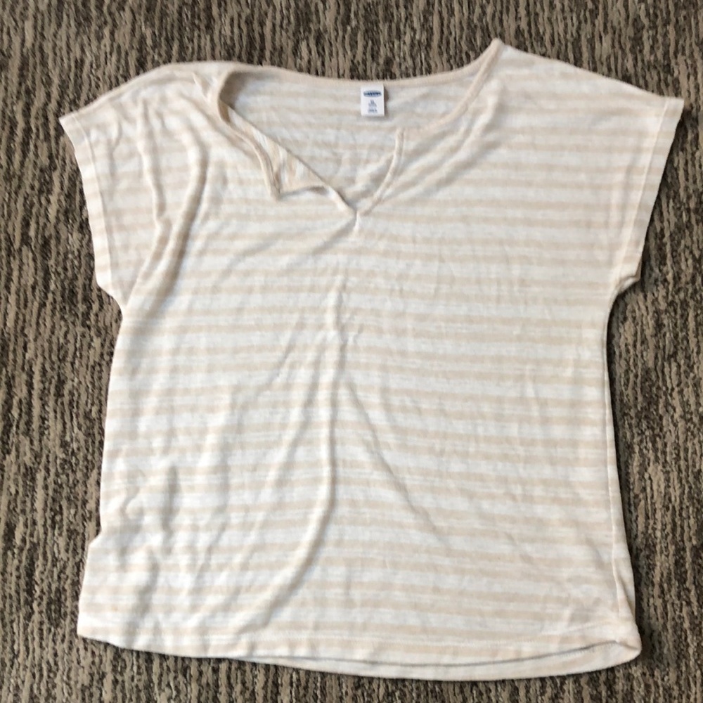 Cap Sleeved striped top